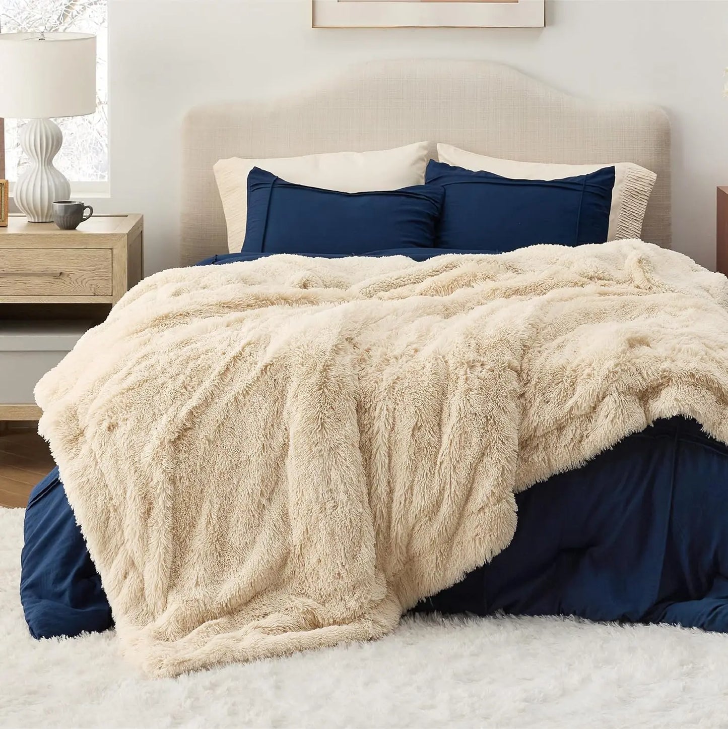 Cozy Comfort Faux Fur Throw