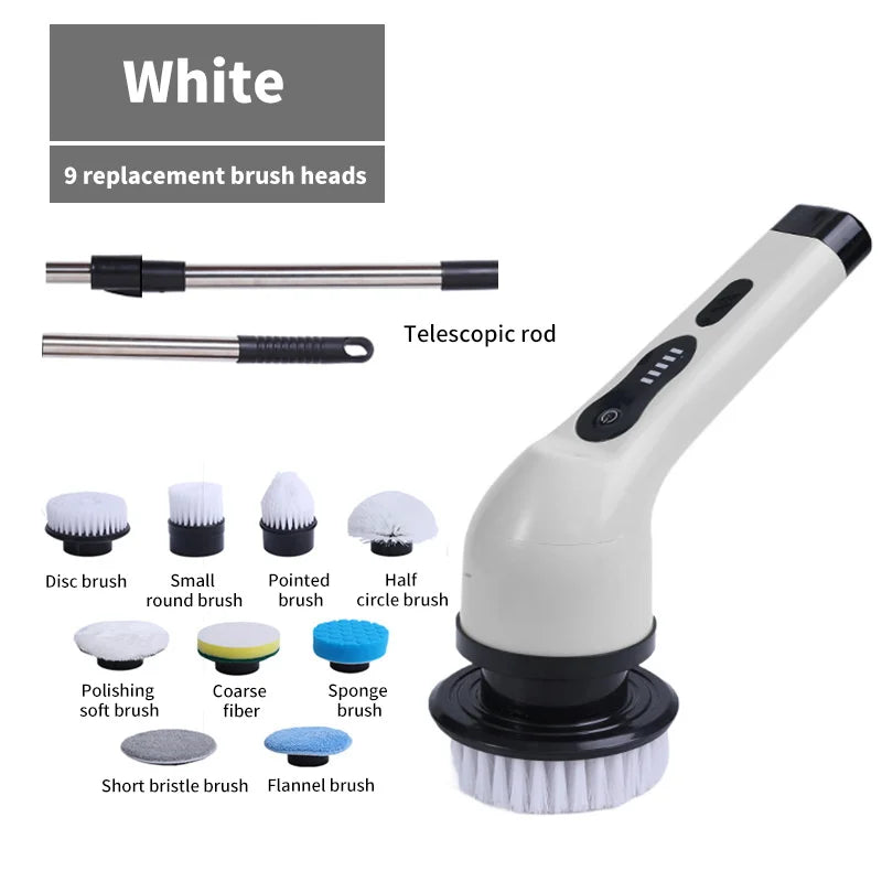 PowerScrub Pro 9-in-1 Electric Cleaning Brush