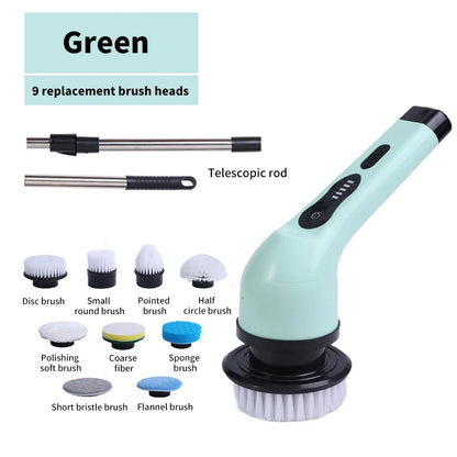 PowerScrub Pro 9-in-1 Electric Cleaning Brush